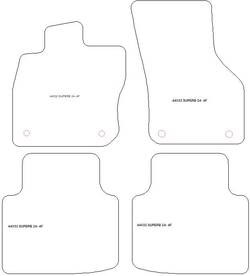Fussmatten fuer Skoda Superb IV (3Y) (auch Hybrid / Plug-in Hybrid) 2024- MDM One