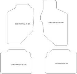 Fussmatten fuer Opel Frontera 3 Turen 1998-2004 MDM One
