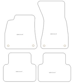 Tappetini auto per Audi A5 (FU) Avant 2024-