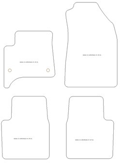 Fussmatten fuer Citroen C3 Aircross Hybrid 2025- MDM One