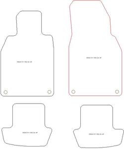 Fussmatten fuer Porsche 911 (992) 2024- MDM One