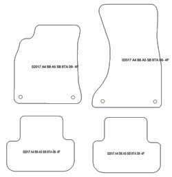 Fußmatten MDM Plus für A5 (8TA) Sportback 2009-09.2016
