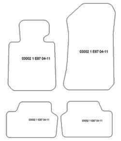 Fußmatten MDM Plus für 1er (E87) 09.2004-2011