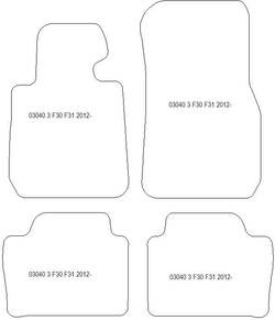 Fußmatten MDM Plus für 3er (F30) 01.2012-02.2019