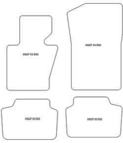 Fußmatten MDM Plus für X3 (E83) 01.2004-10.2010