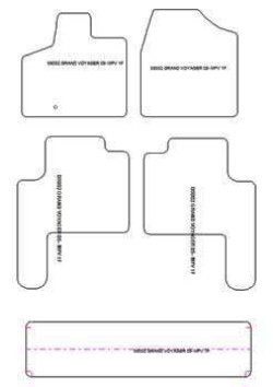 Fußmatten MDM Plus für Grand Voyager V 2008-2017