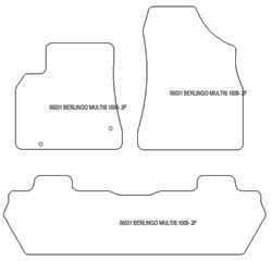 Fußmatten MDM Plus für Berlingo 2008-11.2018