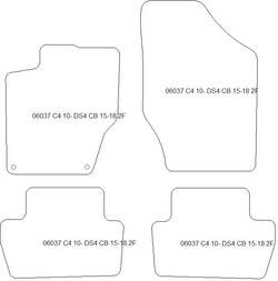 Fußmatten MDM Plus für C4 II 10.2010-12.2020