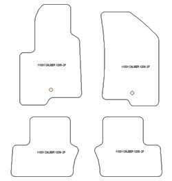 Fußmatten MDM Plus für Caliber 2005-12.2011