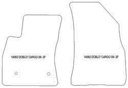 Fußmatten MDM Plus für Doblo II van 2010-2022