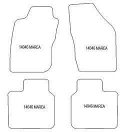 Fußmatten MDM Plus für Marea 1996-2002