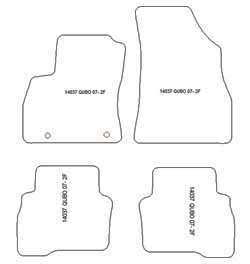 Fußmatten MDM Plus für Qubo 06.2008-