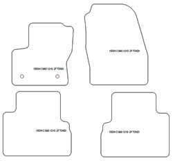 Fußmatten MDM Plus für C-Max II 11.2010-10.2015