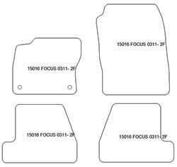 Fußmatten MDM Plus für Focus III 03.2011-2015