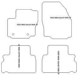 Fußmatten MDM Plus für S-Max 5 Sitze 05.2006-08.2015