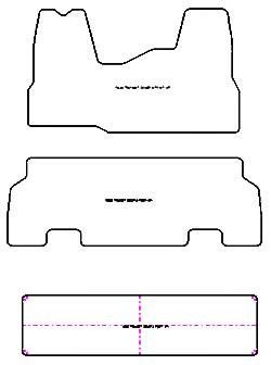 Fußmatten MDM Plus für Transit 9 Sitze 2007-2013