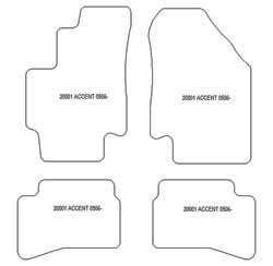 Fußmatten MDM Plus für Accent III (MC) 2006-2010