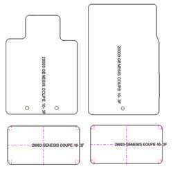 Fußmatten MDM Plus für Genesis Coupe 11.2010-2014