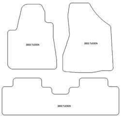 Fußmatten MDM Plus für Tucson 2004-2009