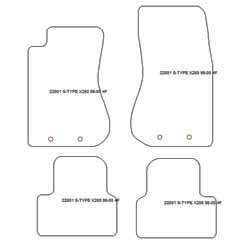 Fußmatten MDM Plus für S-Type (X200) 1998-2002
