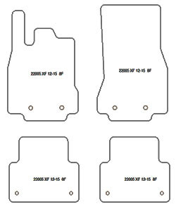 Fußmatten MDM Plus für XF 2008-09.2015