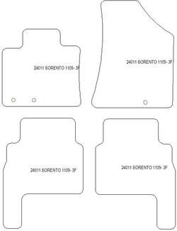 Fußmatten MDM Plus für Sorento II 2009-2015