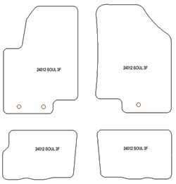 Fußmatten MDM Plus für Soul 01.2009-02.2014