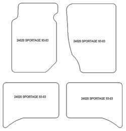 Fußmatten MDM Plus für Sportage I 1993-2003