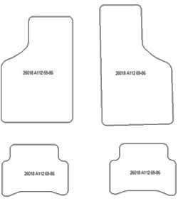 Fußmatten MDM Plus für A112 1969-1986