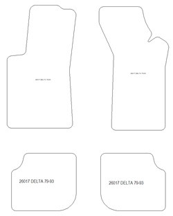 Fußmatten MDM Plus für Delta I 1979-1993