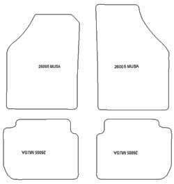 Fußmatten MDM Plus für Musa 2004-2012
