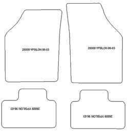 Fußmatten MDM Plus für Ypsilon I 1996-2003