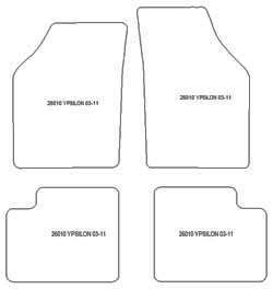 Fußmatten MDM Plus für Ypsilon II 10.2003-05.2011