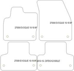 Fußmatten MDM Plus für Range Rover Evoque I 2011-03.2019