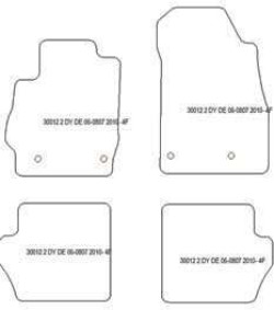 Fußmatten MDM Plus für 2 (DE) 06.2010-2014