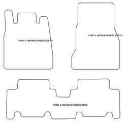 Fußmatten MDM Plus für A-Klasse (W168) kurz 1998-08.2004