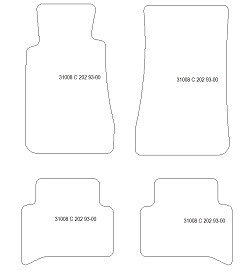 Fußmatten MDM Plus für C-Klasse (W202) 1993-2000
