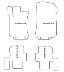 Fußmatten MDM Plus für R-Klasse (W251) 2005-2013