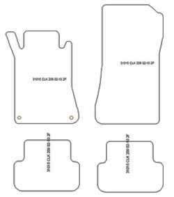 Fußmatten MDM Plus für CLK (W209) 2002-2010
