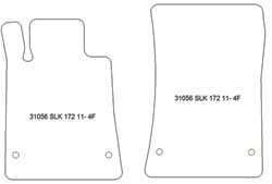 Fußmatten MDM Plus für SLK (R172) 03.2011-