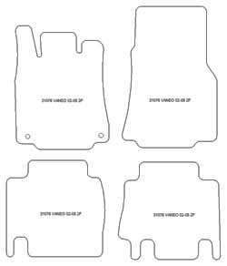Fußmatten MDM Plus für Vaneo (W414) 2002-12.2005