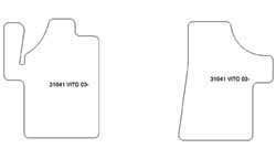 Fußmatten MDM Plus für Vito van 08.2003-2014