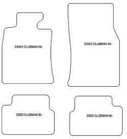 Fußmatten MDM Plus für Clubman (R55) 11.2006-09.2015