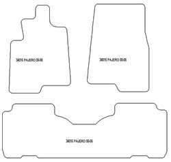 Fußmatten MDM Plus für Pajero III Kurz 2000-03.2007