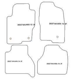 Fußmatten MDM Plus für Navara 2010-2016