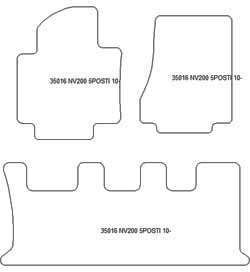 Fußmatten MDM Plus für NV200 2010-