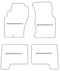 Fußmatten MDM Plus für Pathfinder (R50) 09.1997-2004