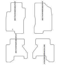 Fußmatten MDM Plus für Pathfinder (R51) 2005-07.2010