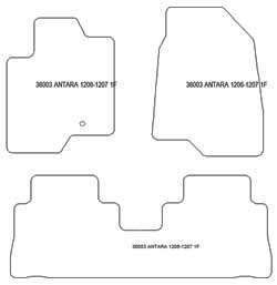 Fußmatten MDM Plus für Antara 12.2006-12.2007