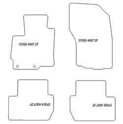 Fußmatten MDM Plus für 4007 5 Sitze 2007-2012